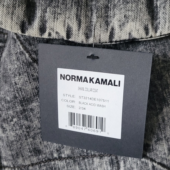 NORMA KAMALI Oversize Shawl Collar Coat - Picture 4 of 4